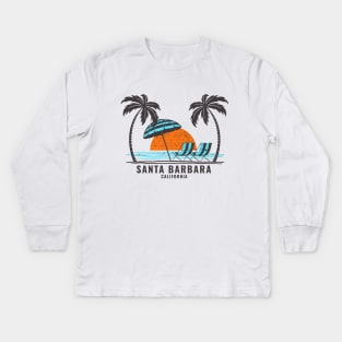 Santa Barbara California Kids Long Sleeve T-Shirt